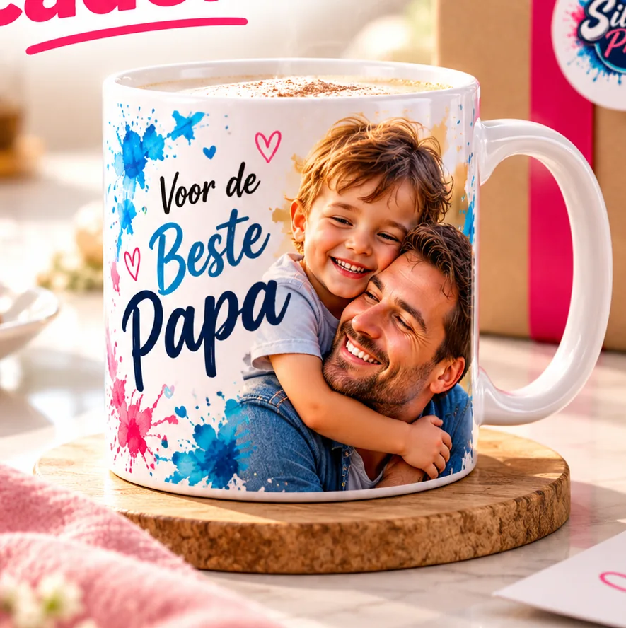 Mok met foto voor papa